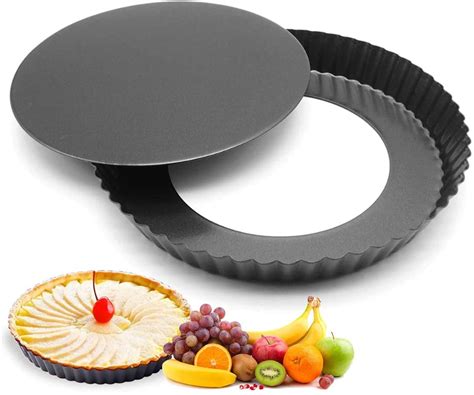 tart pan removable bottom|removable bottom pie pan.